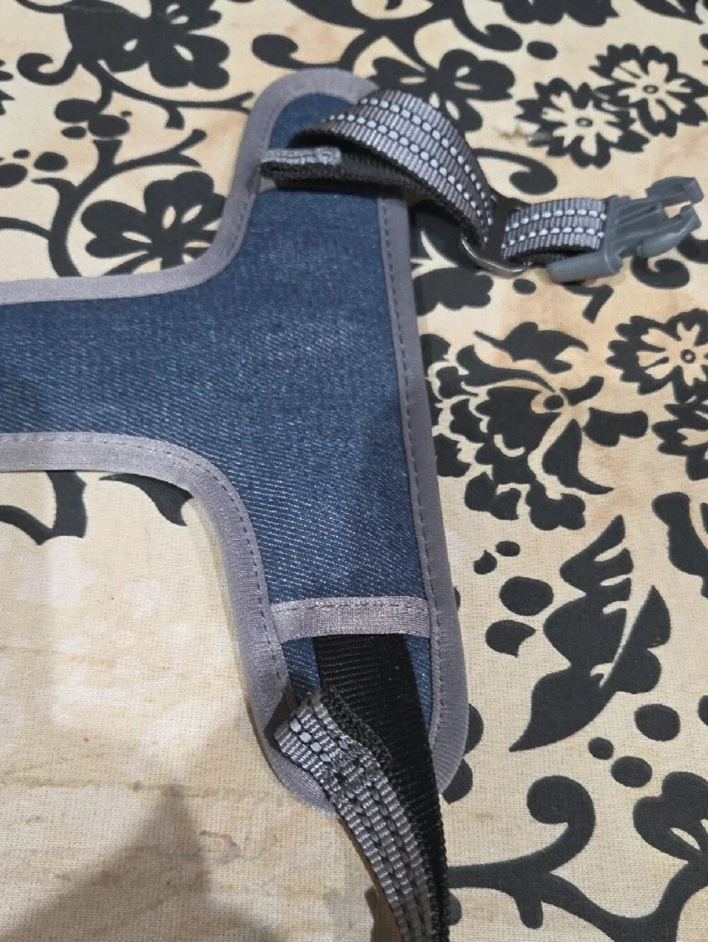 Best Friend Denim Dog Harness - Navy Blue